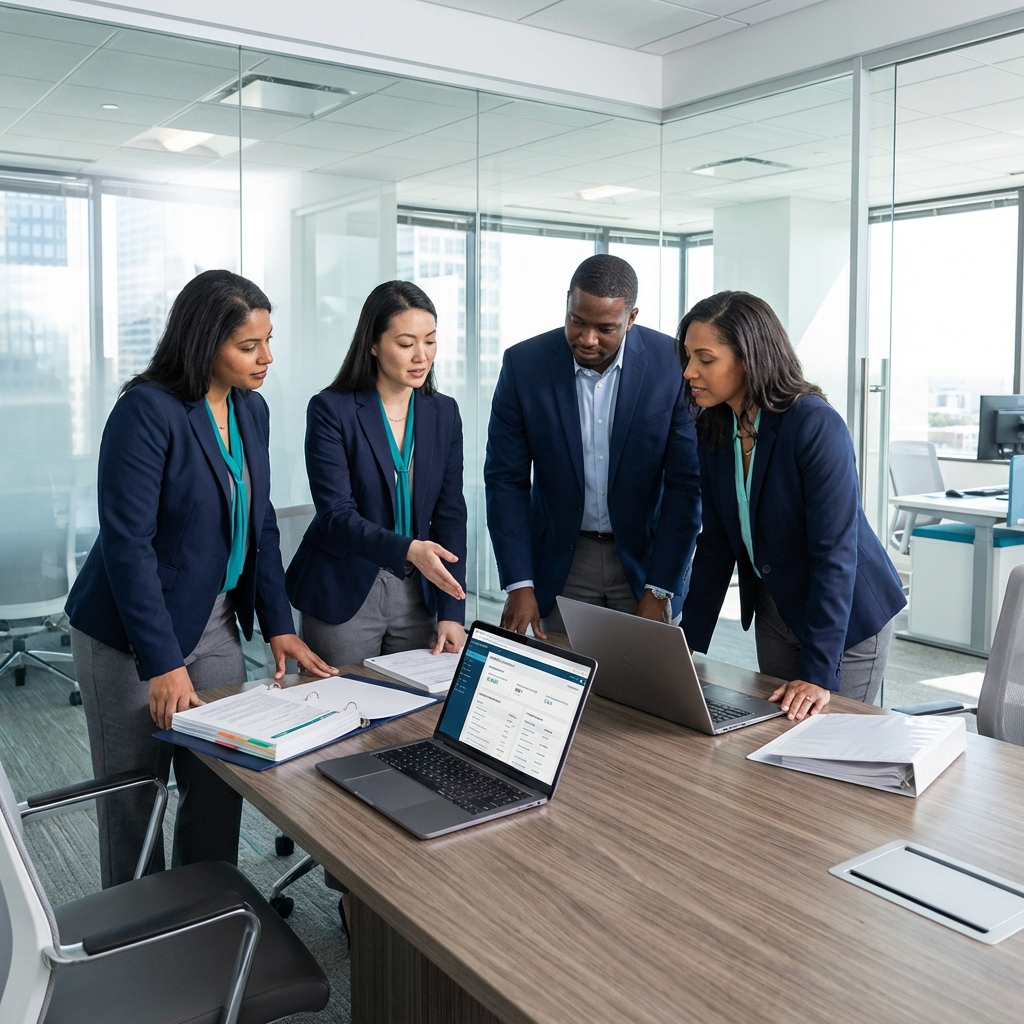 HIPAA Compliance Expert Team reviewing healthcare security protocols